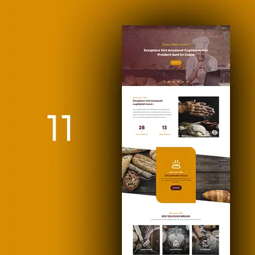 Conceptions de sites Web pour boulangeries