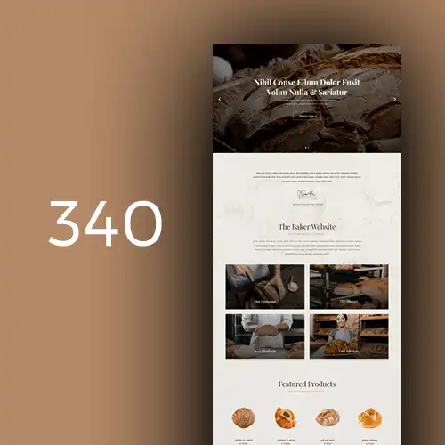 Baker website design