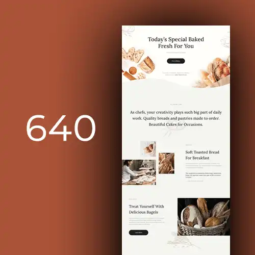Bakery - website - web design