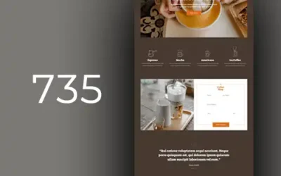 Conceptions de sites Web pour cafés, salons de thé et chocolateries