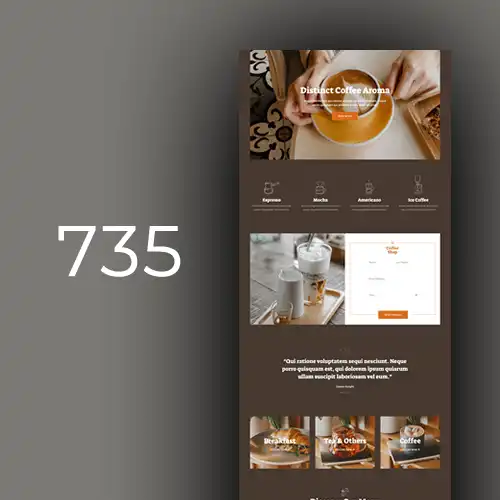 Conceptions de sites Web pour cafés, salons de thé et chocolateries